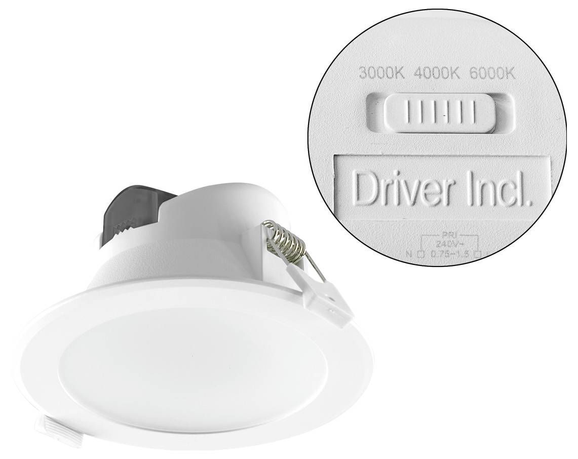 EVN L0900125 L0900125 LED-Einbauleuchte LED LED fest eingebaut 10 W Weiß-1