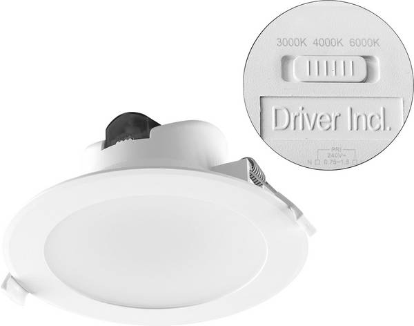 EVN L1200125 L1200125 LED-Einbauleuchte   LED LED fest eingebaut 14 W Weiß