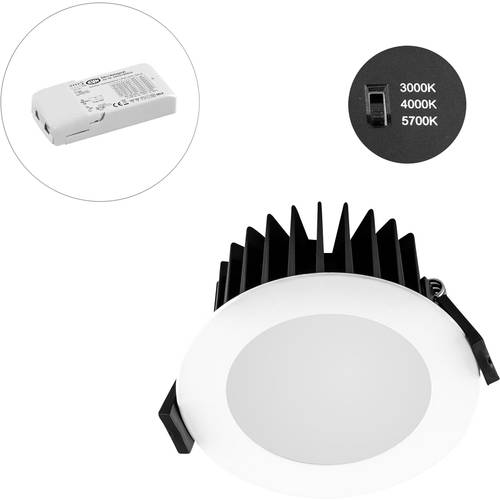 EVN L44D100125 EVN Lichttechnik LED-Einbauleuchte LED LED fest eingebaut 10 W Weiß