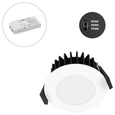 EVN L54D100125 L54D100125 LED-Einbauleuchte LED LED fest eingebaut 10 W Weiß-1