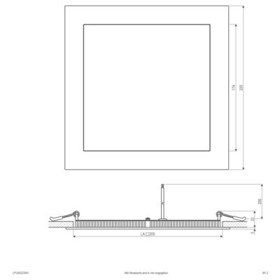 EVN LPQW223540 LPQW223540 LED-Einbauleuchte LED LED fest eingebaut 21 W Weiß-2
