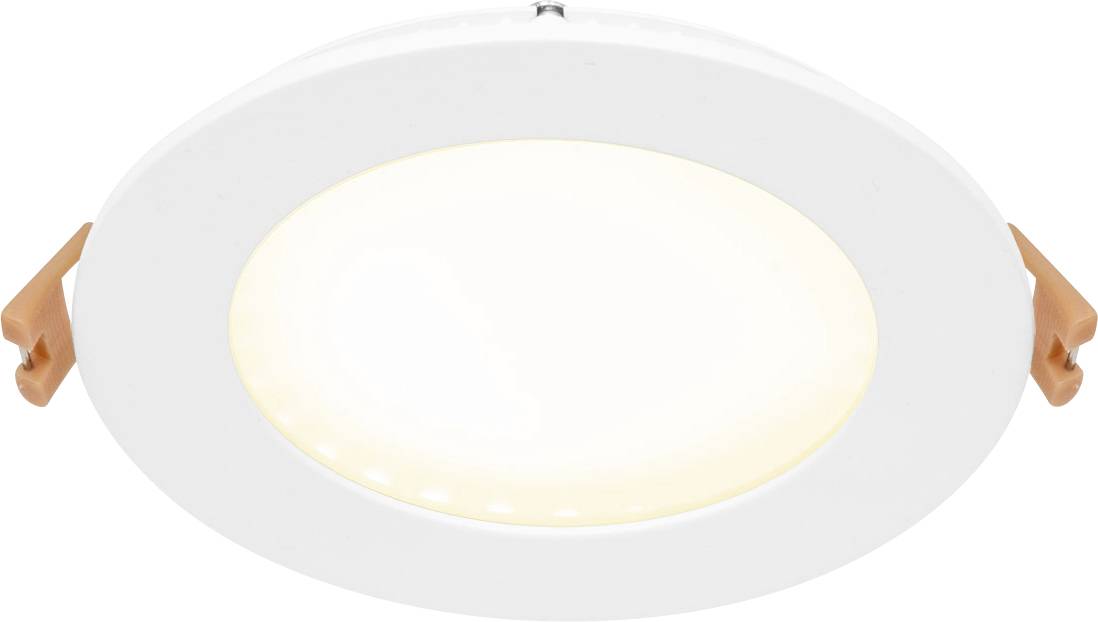 EVN LED-Einbau-Panel rund 9W LPRW123502 350mA Gehäuse Mattweiß IP20 Warmweiß