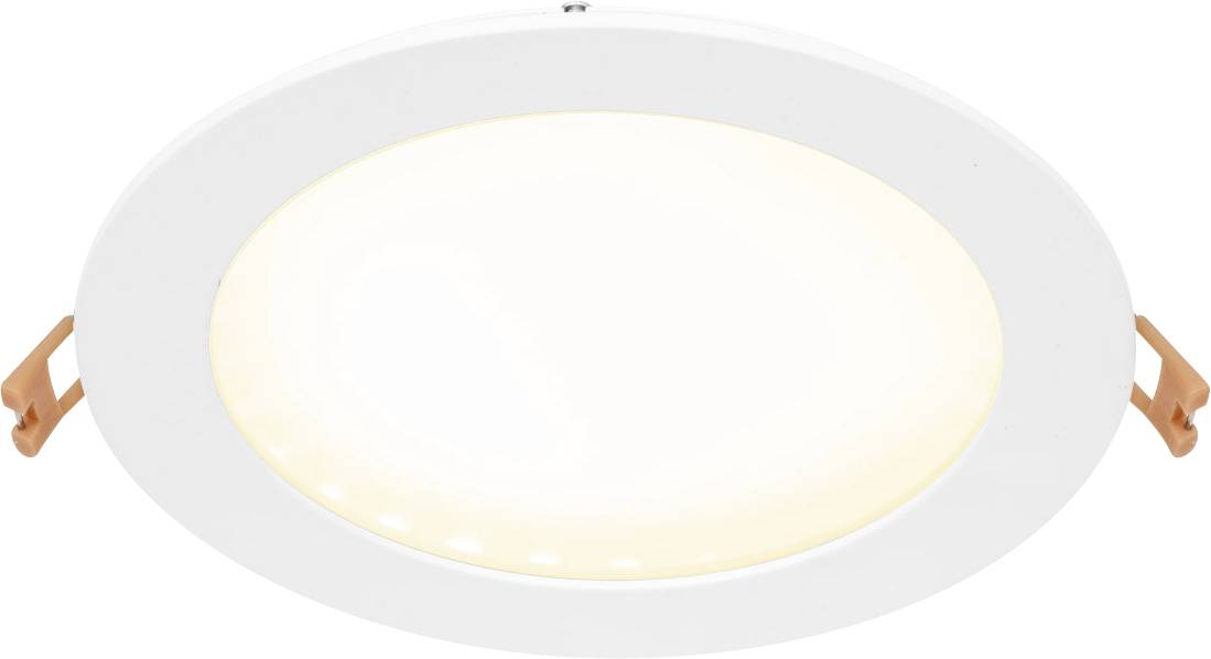 EVN LED-Einbau-Panel rund 15W LPRW173502 350mA Gehäuse Mattweiß IP20 Warmweiß