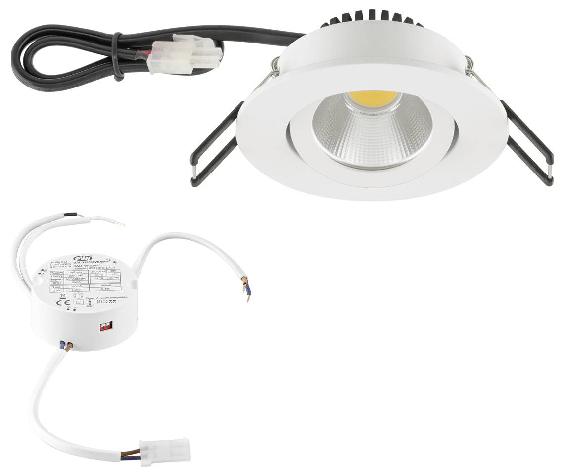 EVN PC20D601D2W PC20D601D2W LED-Einbauleuchte LED LED fest eingebaut 6 W Weiß-1