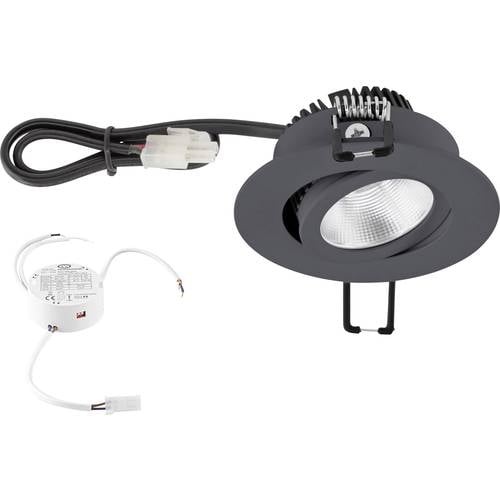 EVN PC20D61602 EVN Lichttechnik LED-Einbauleuchte LED LED fest eingebaut 6 W Anthrazit