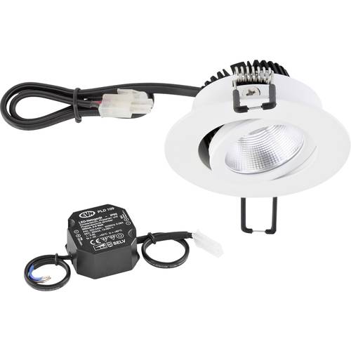 EVN PC20N90102 LED-Einbauleuchte LED LED fest eingebaut 8.4 W Weiß