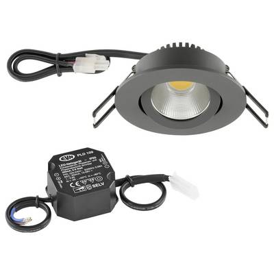 EVN PC20N91602 PC20N91602 LED-Einbauleuchte LED LED fest eingebaut 8.4 W Anthrazit-1