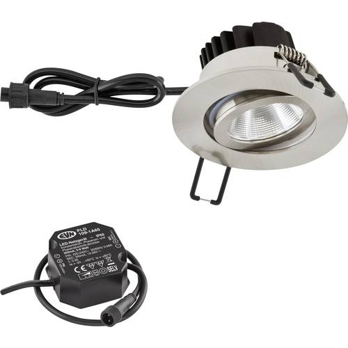 Thumbnail - EVN PC650N61302 EVN Lichttechnik LED-Einbauleuchte LED LED fest eingebaut 6 W Edelstahl