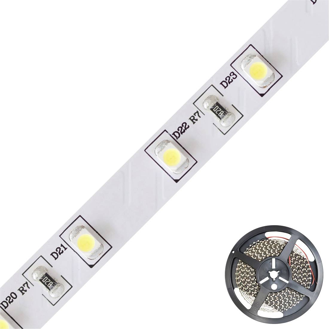 EVN SB2024302802 LED-Streifen EEK: D (A - G) mit offenem Kabelende 24 V 5 m Warmweiß 1 St.