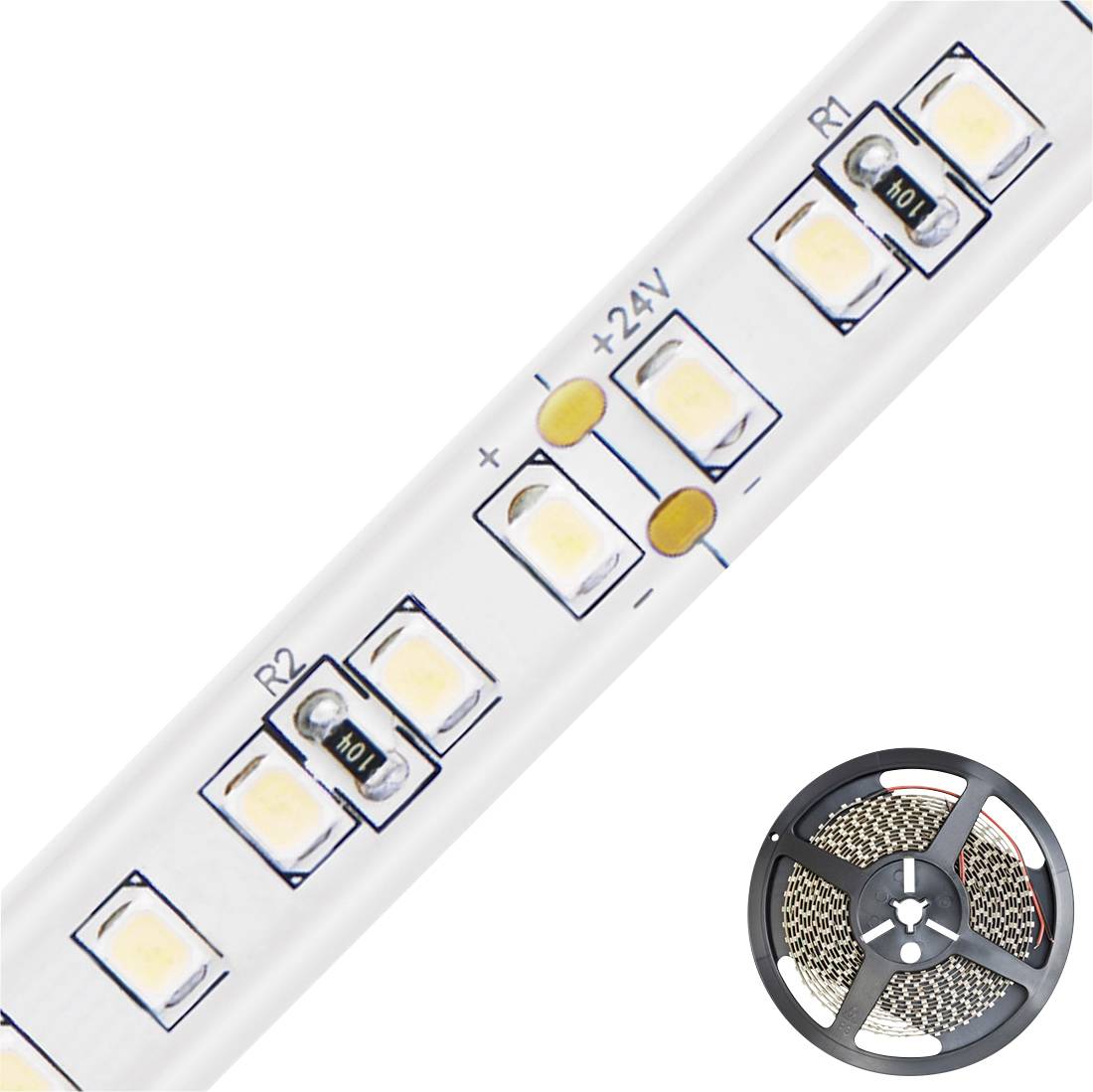 EVN EVN Lichttechnik SB54241402802 LED-Streifen EEK: F (A - G) mit offenem Kabelende 24 V 5 m Warmweiß 1 St.