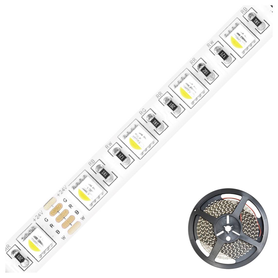 EVN SB5424150509902 SB5424150509902 LED-Streifen EEK: F (A - G) mit offenem Kabelende 24 V 5 m RGBW 1 St.-1