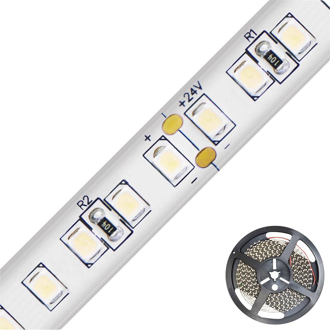 EVN EVN Lichttechnik SB67241402840 LED-Streifen EEK: F (A - G) mit offenem Kabelende 24 V 5 m Neutralweiß 1 St.