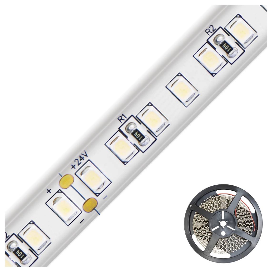 EVN SB6724702840 SB6724702840 LED-Streifen EEK: E (A - G) mit offenem Kabelende 24 V 5 m Neutralweiß 1 St.-1