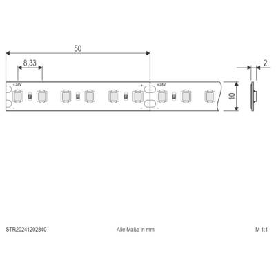 EVN STR20241202840 LED-Streifen EEK: E (A - G) mit offenem Kabelende 24 V 5 m Neutralweiß 1 St.-2