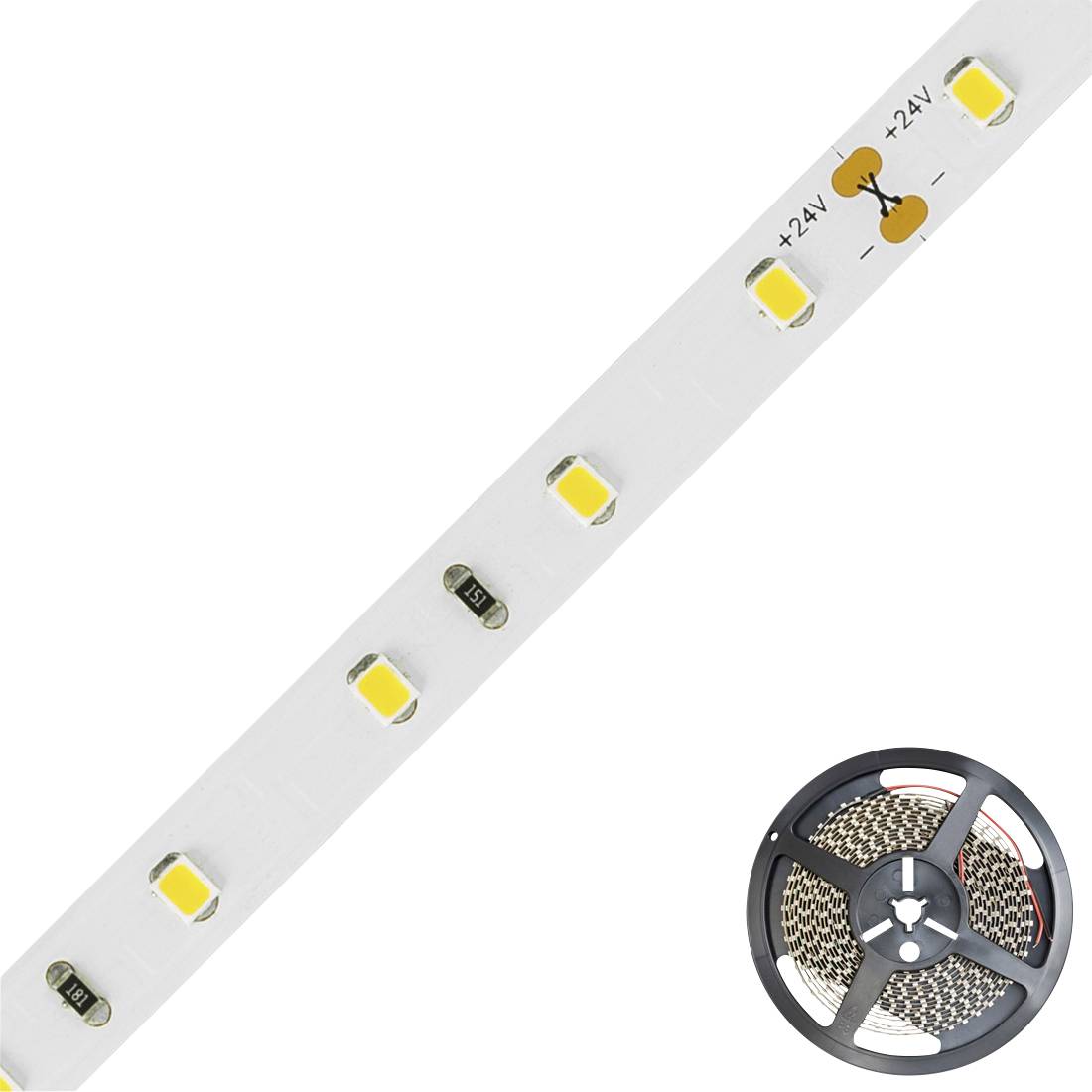 EVN STR2024302802 STR2024302802 LED-Streifen EEK: E (A - G) mit offenem Kabelende 24 V 5 m Warmweiß 1 St.