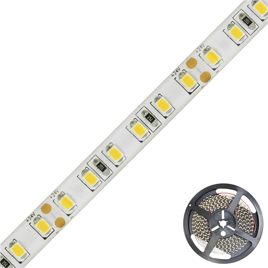 EVN EVN Lichttechnik STR5424602840 LED-Streifen EEK: F (A - G) mit offenem Kabelende 24 V 5 m Neutralweiß 1 St.