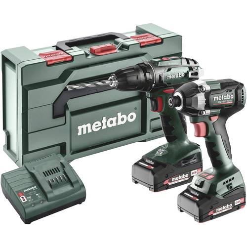 Thumbnail - Metabo BS+SSD200LTBL 685193000 Akku-Bohrschrauber, Akku-Schlagschrauber 18 V 2 Ah Li-Ion inkl. Akku, inkl. Ladegerät