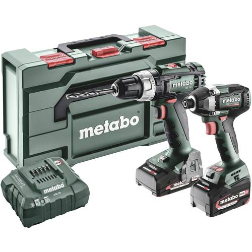 Metabo BSL+SSD200LTBL 685194000 Akku-Bohrschrauber, Akku-Schlagschrauber 18 V 4 Ah Li-Ion inkl. Akku, inkl. Ladegerät
