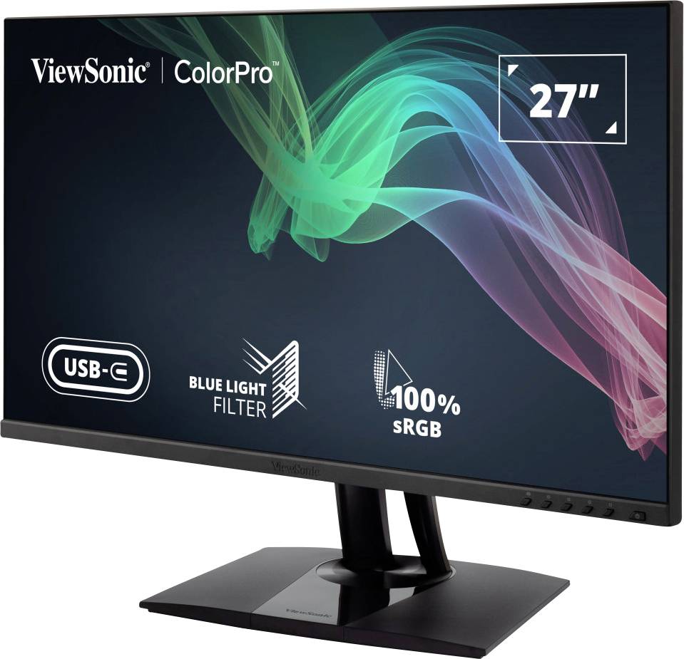 Viewsonic VP2756-2K LED-Monitor EEK E (A - G) 68.6 cm (27 Zoll) 2560 x 1440 Pixel 16:9 5 ms HDMI®, USB, USB-A, USB-C®, D-3