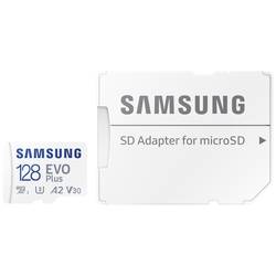 Image of Samsung EVO Plus SDXC-Karte 128 GB Class 10, Class 10 UHS-I, UHS-I, v30 Video Speed Class A2-Leistungsstandard, inkl.