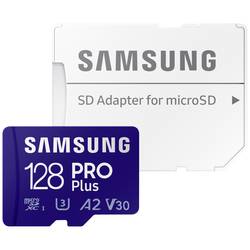 Image of Samsung PRO Plus SDXC-Karte 128 GB Class 10, Class 10 UHS-I, UHS-I, v30 Video Speed Class 4K-Videounterstützung,