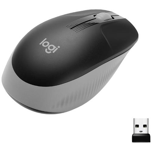 Logitech M190 Maus Funk Optisch Mittelgrau 3 Tasten 1000 dpi