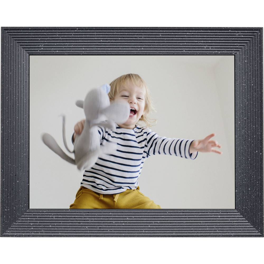 Aura Frames Mason Luxe Digitale fotolijst 24.6 cm 9.7 inch 2048 x 1536 Pixel Kiezel-grijs