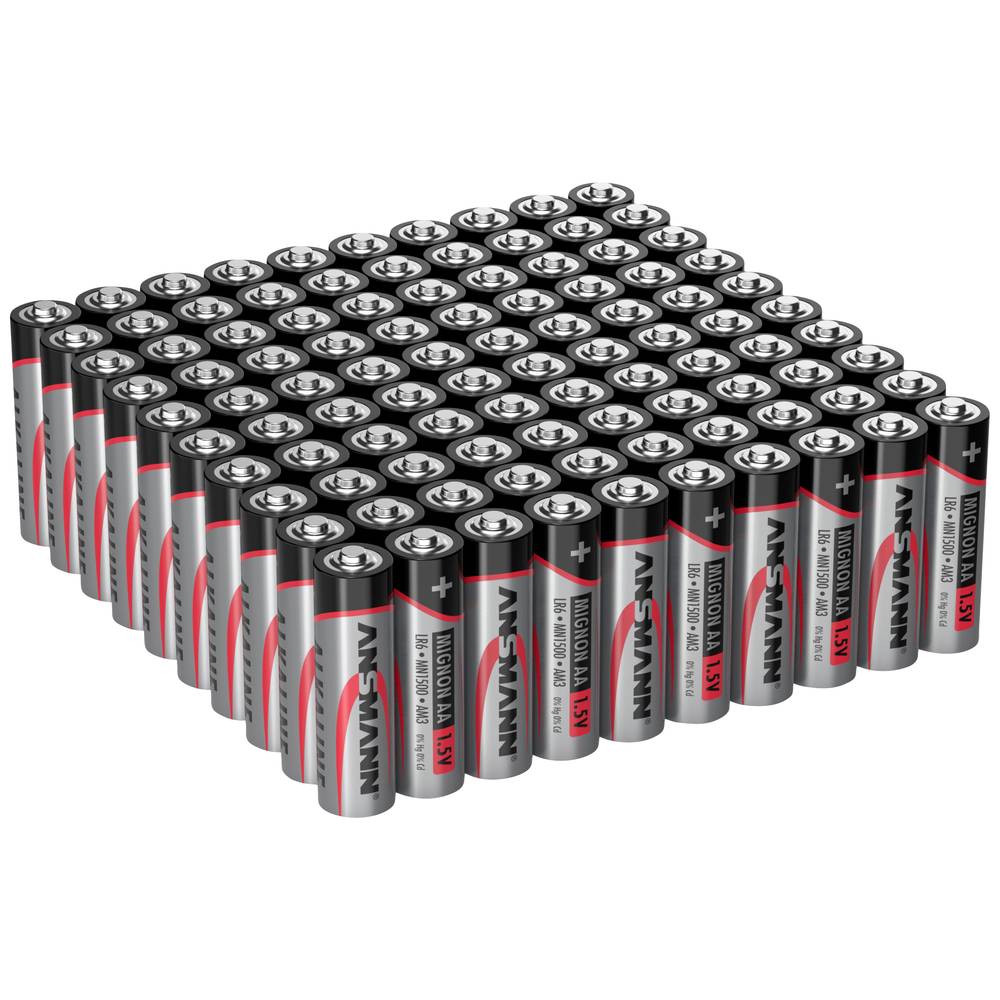 Ansmann Mignon AA LR6 100er Box AA batterij (penlite) Alkaline 1.5 V 100 stuk(s)