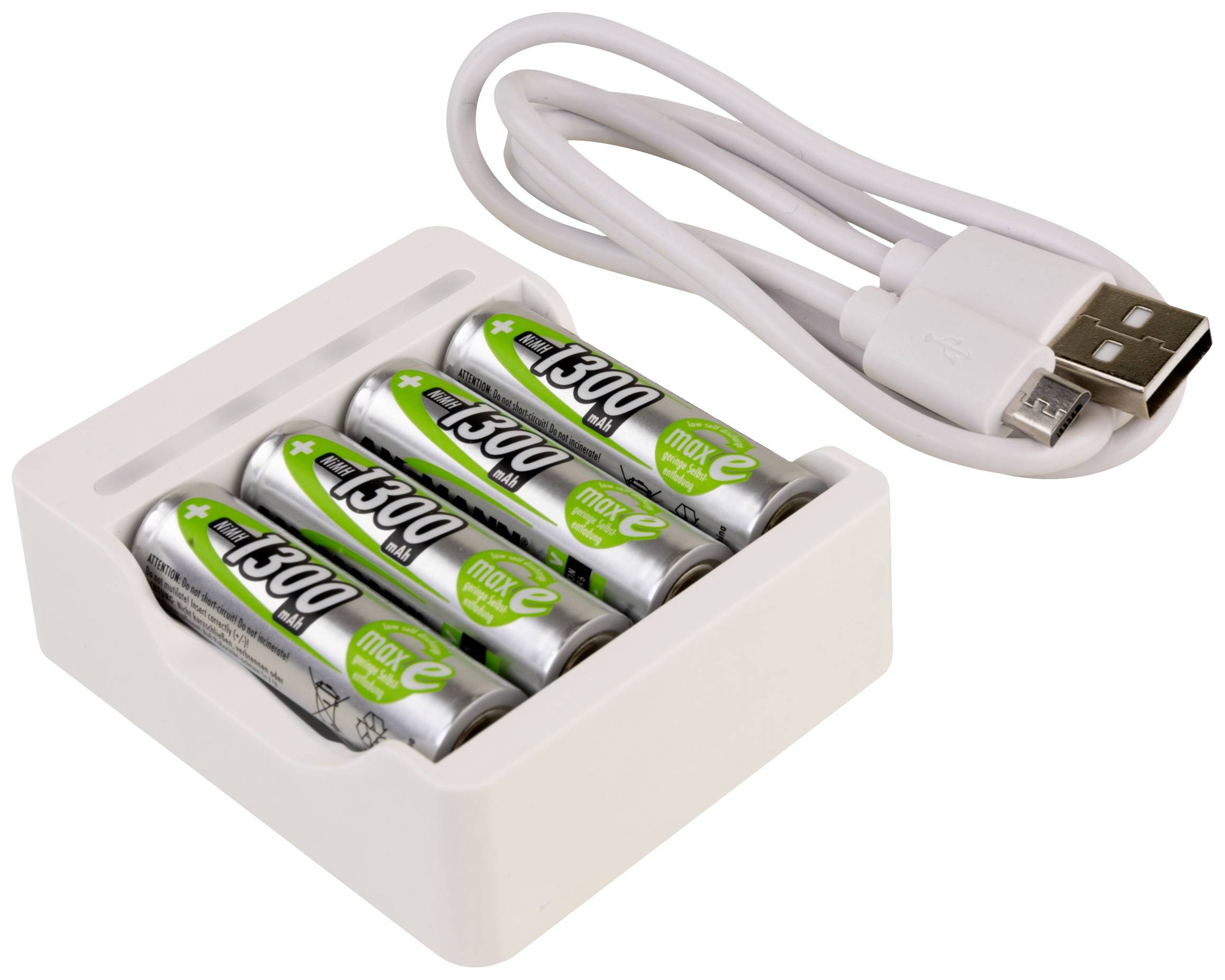 Ansmann Ladegerät Rundzellen-Ladegerät NiCd Micro (AAA), Mignon (AA)-2