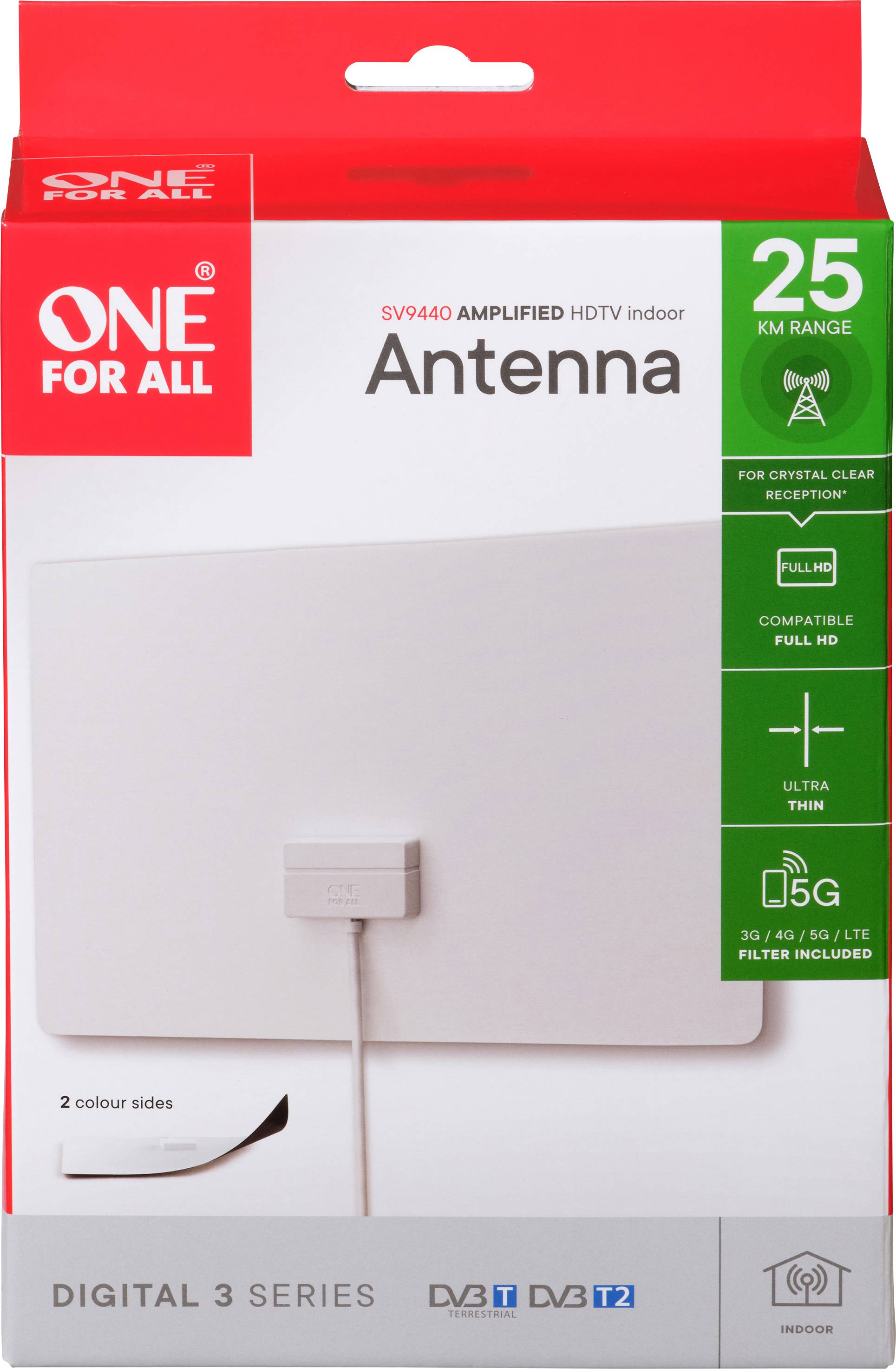 One for All SV 9440 - Antenne - flaches PaneelHDTV - Radio - innen-5