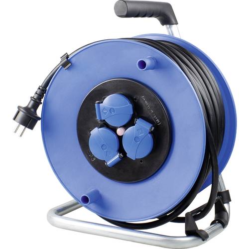 AS Schwabe 10231 Kabeltrommel 25 m Schwarz Schutzkontakt-Stecker