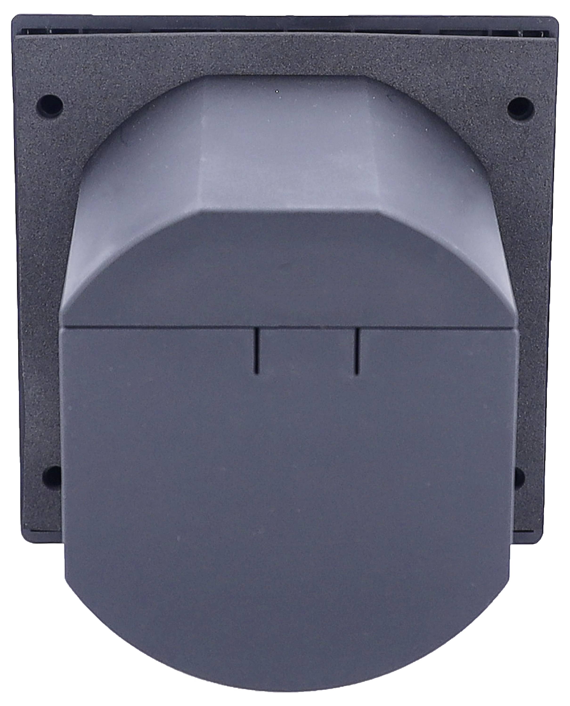 Kunststoffgehäuse in rechteckiger Form mit abgerundetem Vorderteil, vermutlich Teil eines technischen oder industriellen Geräts.