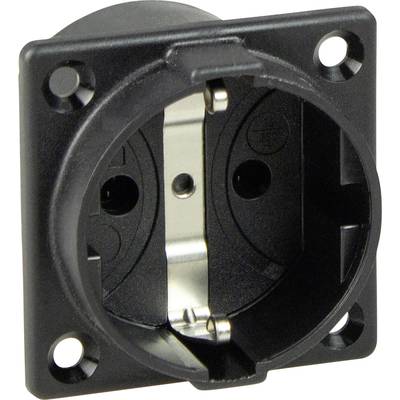 AS Schwabe 45081 Einbau-Steckdose Schwarz