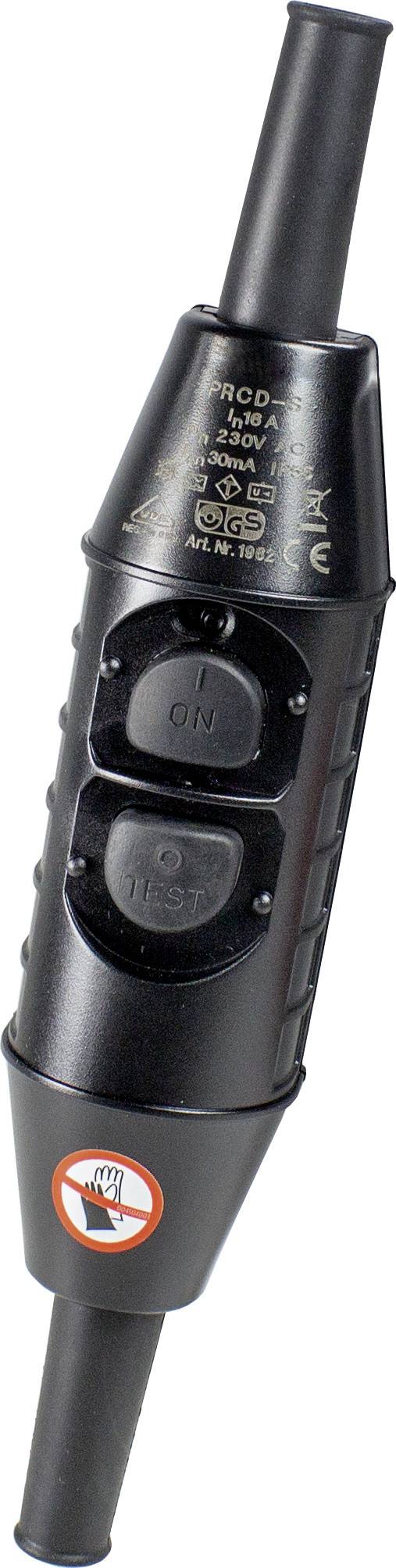 Interrupteur Simple Kopp 196200015 PRCD-S, IP55, 230 VAC, 16 Amp, 3-polig Schaltend, Prüfzeichen: VDE, GS Der BG Köln, Schwarz Interrupteur Legrand