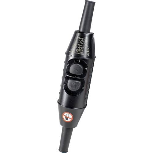 AS Schwabe 45305 Personenschutz-Zwischenstecker PRCD-S 230 V Orange, Schwarz IP55