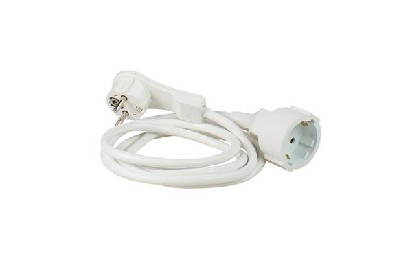 AS Schwabe 50212 Strom Verlängerungskabel   Schwarz 2 m H05VV-F 3G 1,5 mm²