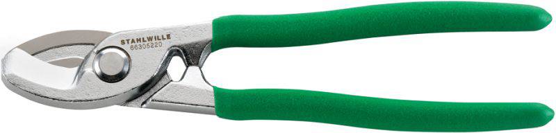Stahlwille 6630 5 220 KABELSCHERE VERCHROMT 220 MM 66305220 Kabelschere Geeignet für (Abisoliertechnik) Alu- und Kupferk...