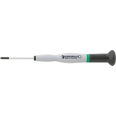 Schraubendreher mit ergonomischem Griff und Kreuzschlitzspitze, darauf die Aufschrift 'Stahlwille Made in Germany'.