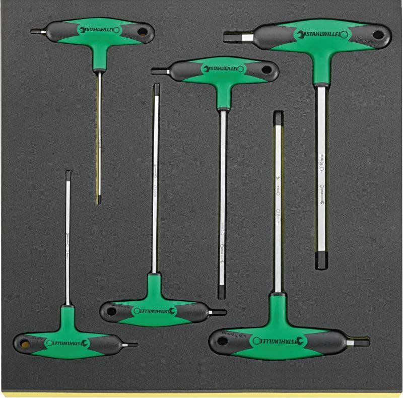 Stahlwille TCS 10768-2K/6 Winkelschraubendreher-Set 3 mm, 4 mm, 5 mm, 6 mm, 8 mm, 10 mm 6teilig