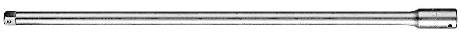 Ein langer, zylindrischer Metallstab mit glänzender Oberfläche, möglicherweise Teil eines mechanischen Geräts oder Werkzeugs.