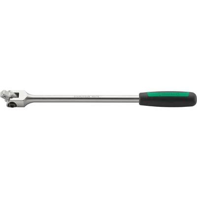Metallischer Drehmomentschlüssel mit schwarzem Griff, geeignet für mechanische Anwendungen.