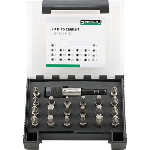Thumbnail - Stahlwille 1204/21-1 BIT-SET IN KUNSTSTOFFBOX 96080121 Bit-Set