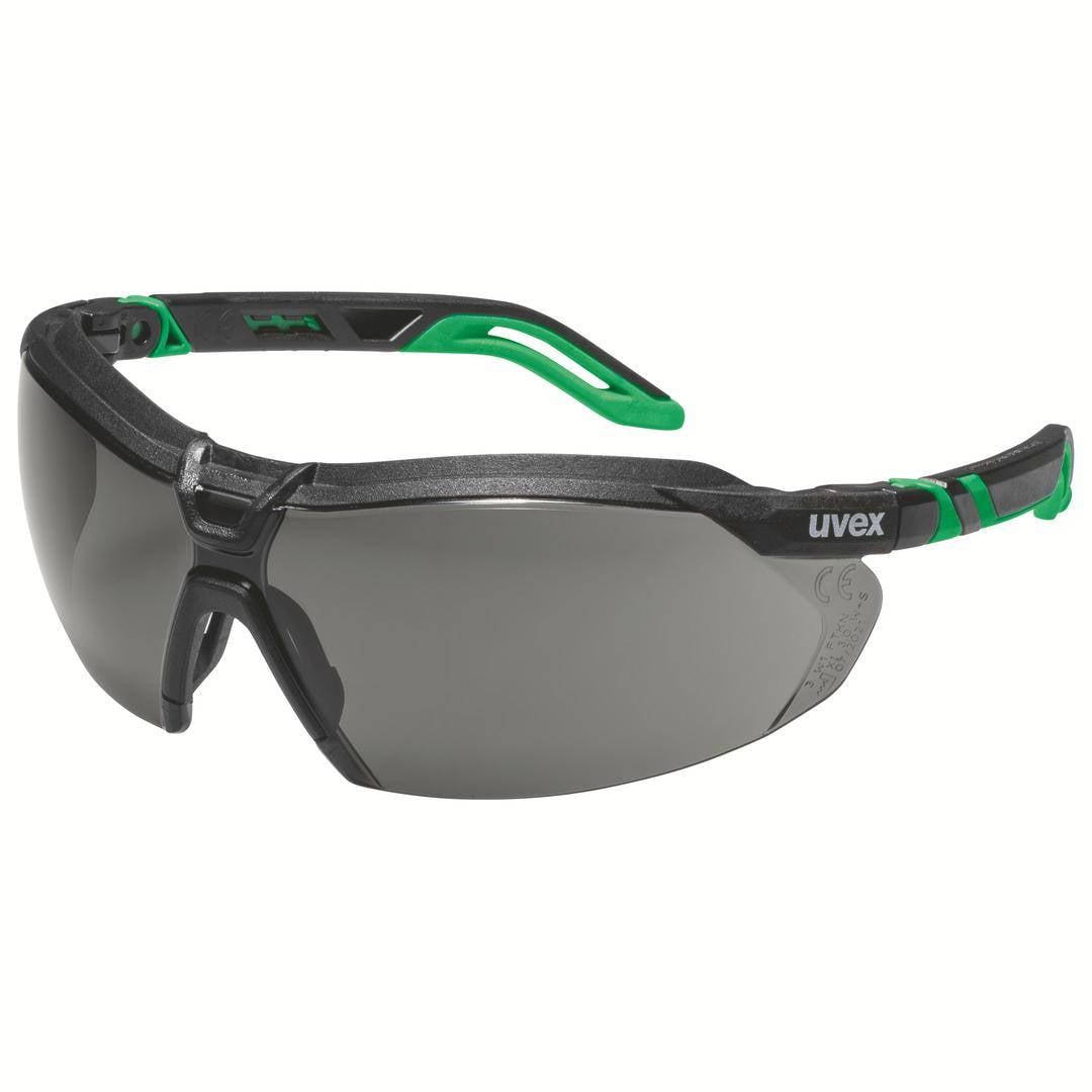 uvex i-5 9183043 Schutzbrille Schwarz, Grün EN 166:2001, EN 169