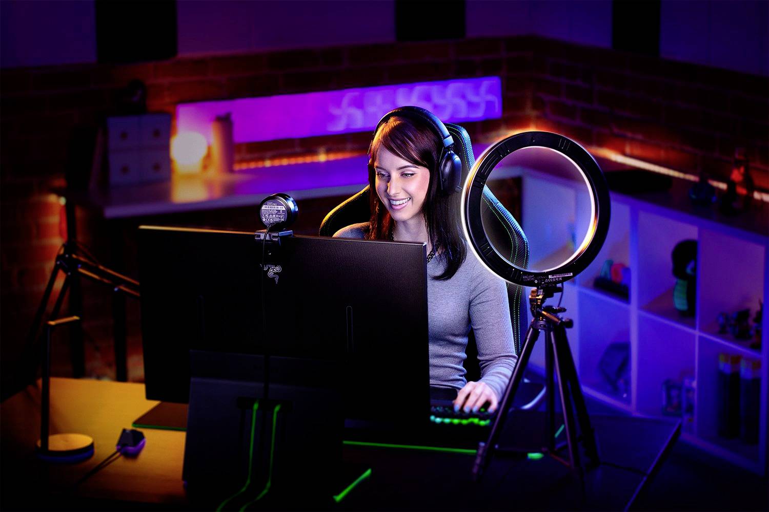 Razer RZ19-03660100-R3M1, LED, Kunststoff, 500 lm, 6500 K, 3000 K, 6500 K-4