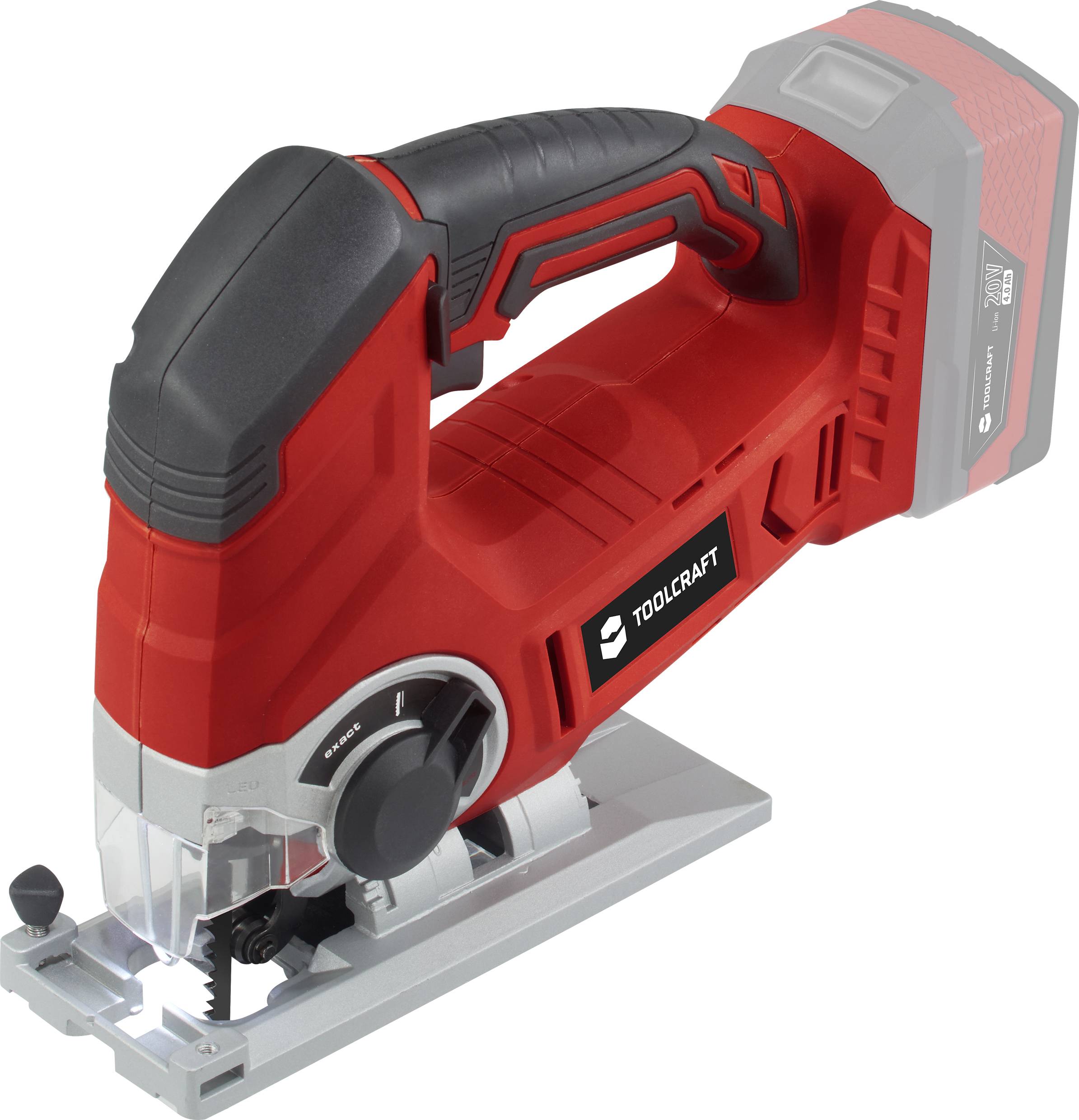 TOOLCRAFT AST-65 / TAWB-200 Sticksåg Batteridriven TO-7468017 exkl. batteri/laddare 20 V