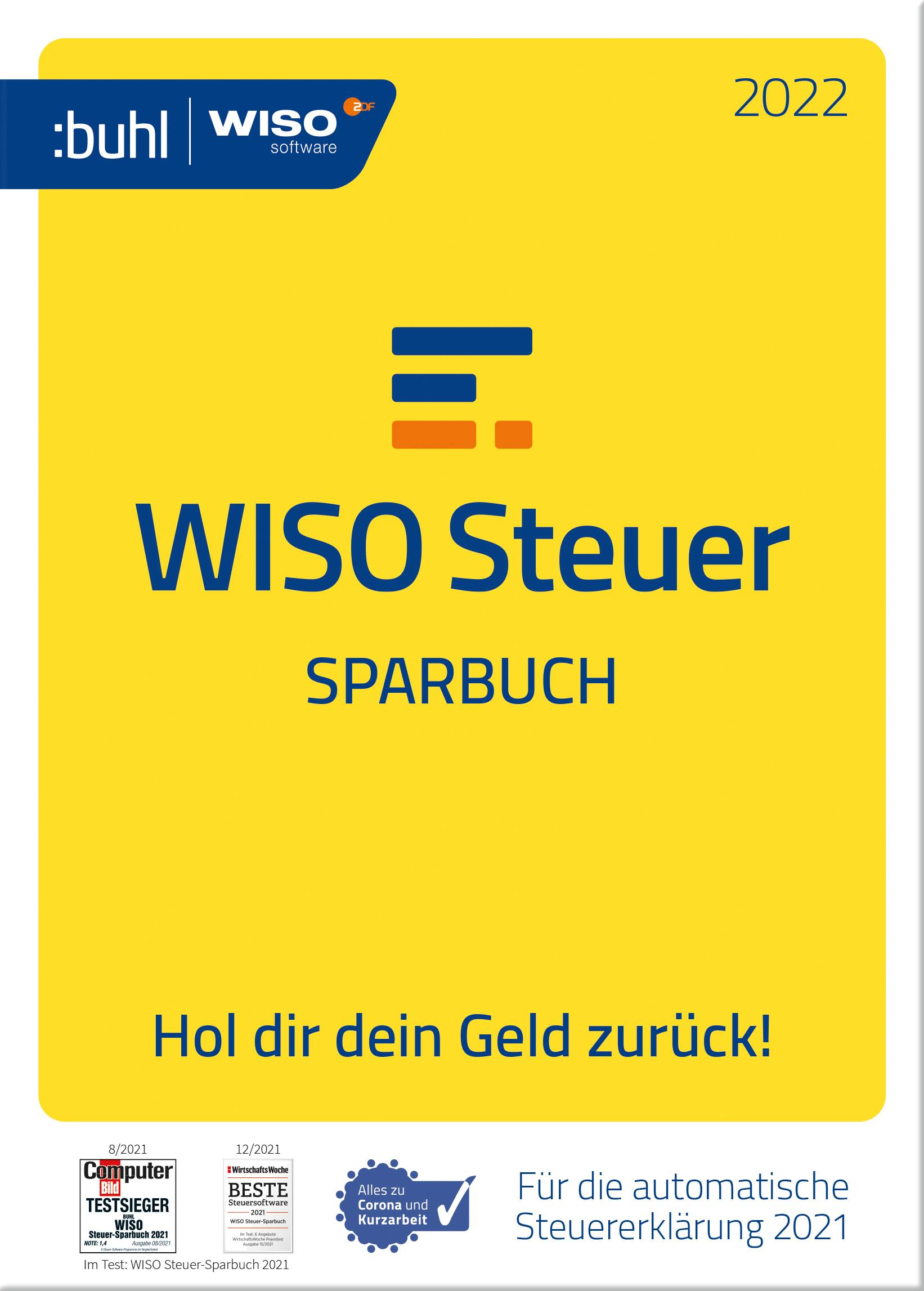 BUHL WISO Steuer-Sparbuch 2022 Vollversion, 1 Lizenz Windows Steuer-Software