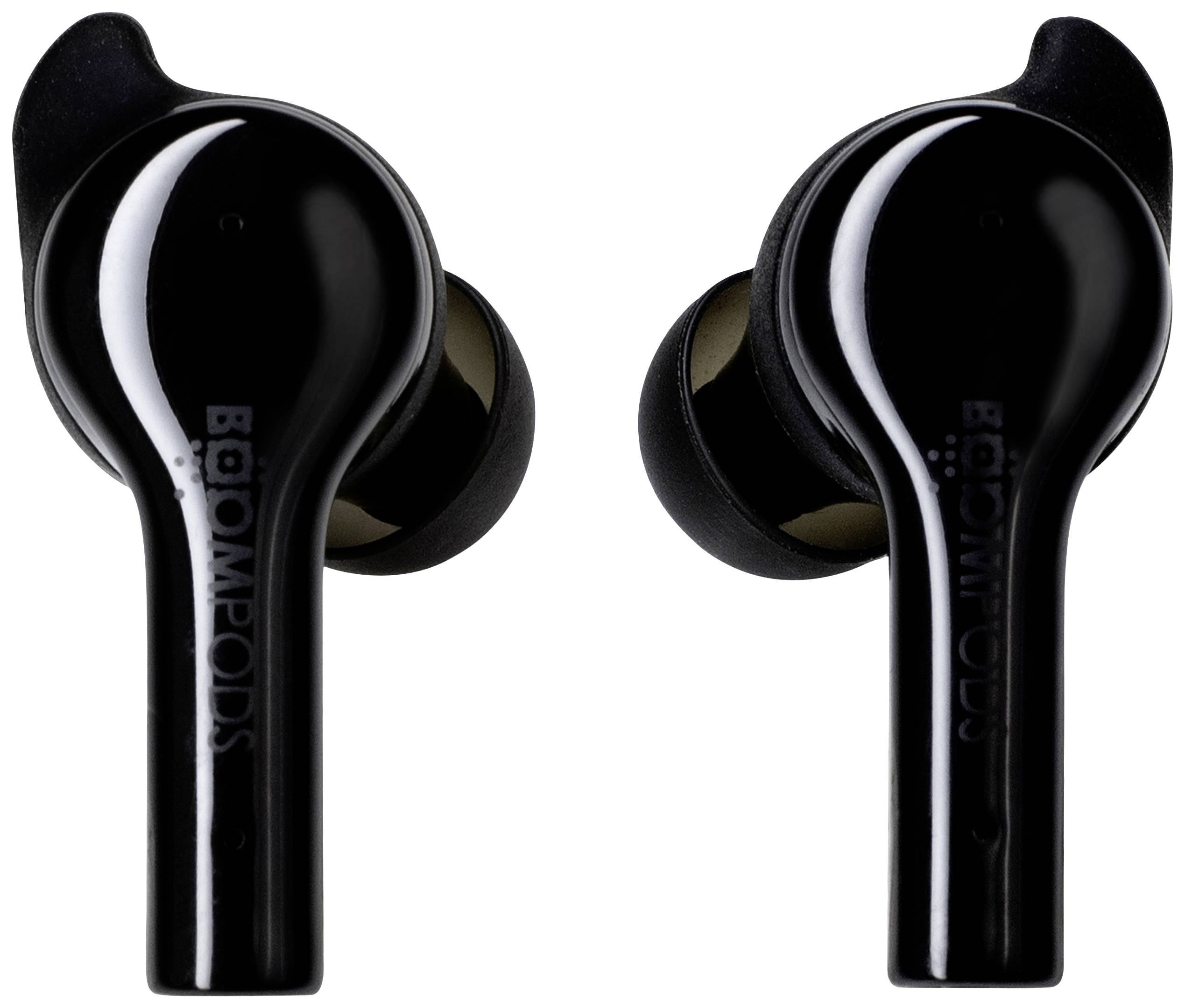 BOOMPODS LTD. Boompods Bassline GO In Ear Kopfhörer Bluetooth® Schwarz Headset, Lautstärkeregelung,