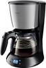 Philips HD7459/20 Daily Kaffeemaschine Edelstahl, Schwarz Fassungsvermögen Tassen=15 Display, Timerfunktion