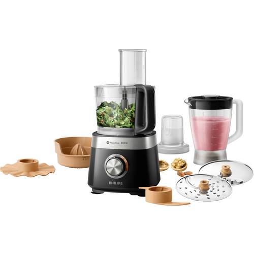 Thumbnail - Philips Home HR7530/10 Viva Küchenmaschine 850 W Edelstahl, Schwarz