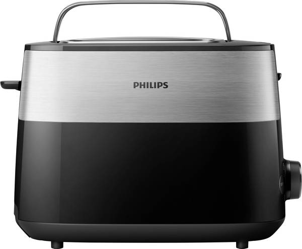 Philips Home HD2516/90 Daily Toaster  Edelstahl, Schwarz
